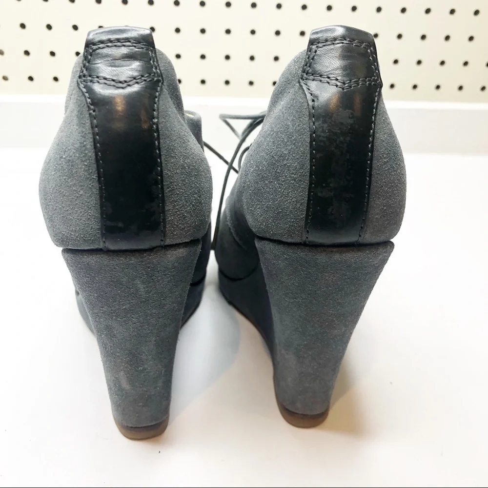 Rag & Bone | Suede Sahara Open Toe Wedges
